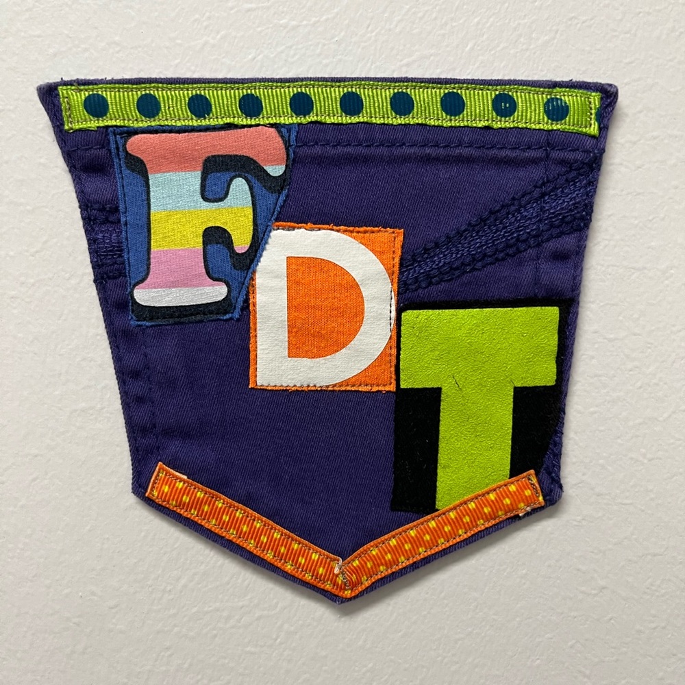 FDT Art collage patch colorful
